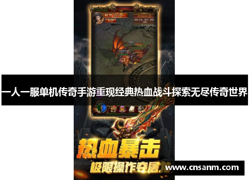 一人一服单机传奇手游重现经典热血战斗探索无尽传奇世界